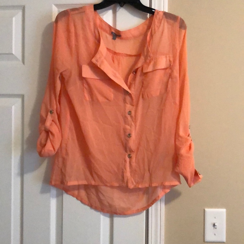 Orange blouse